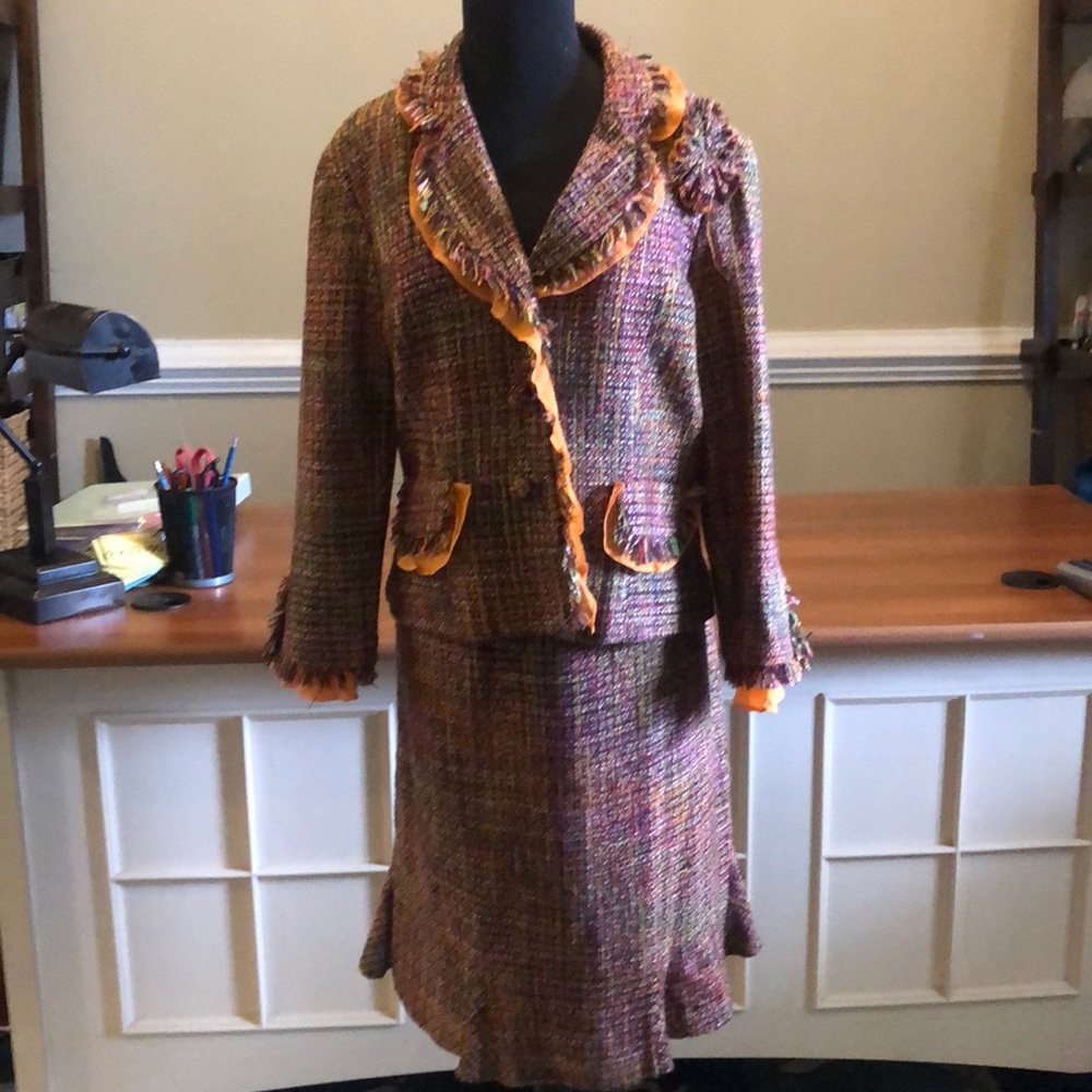 Colorful woman’s suit